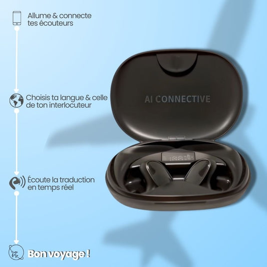 AI Connective X1 : Écouteurs traducteurs - AI connective